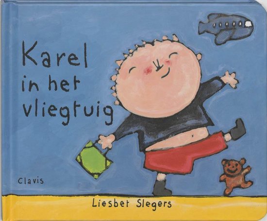 Cover van het boek 'Karel in het vliegtuig'