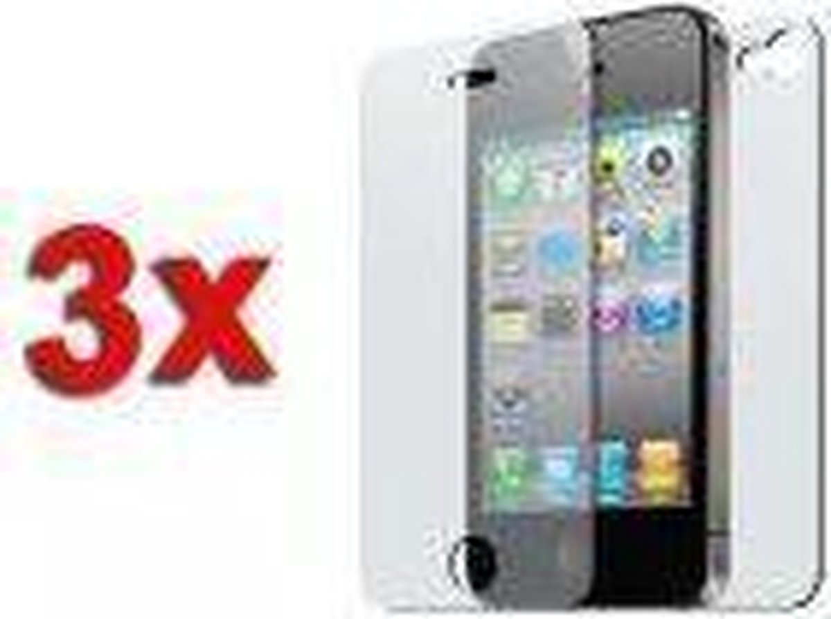 3x Iphone 4 full body (voor en achterkant) screenprotector folie