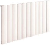 Design radiator horizontaal aluminium mat wit 60x104cm1157 watt- Eastbrook Malmesbury