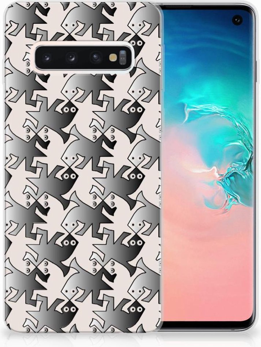 Samsung Galaxy S10 TPU Hoesje Salamander Grey