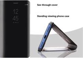 Smart Clear View Spiegel Stand Cover voor de Huawei Mate 20 _ Zwart