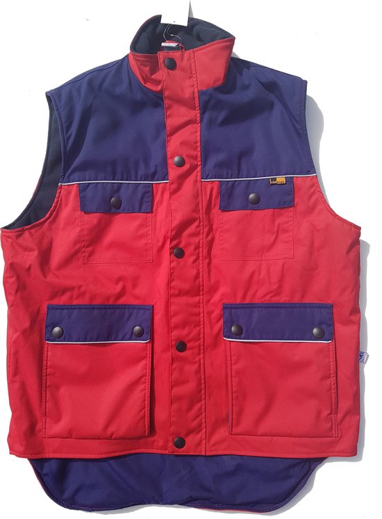 CORDURA - Bodywarmer - Rood / Blauw - Maat L