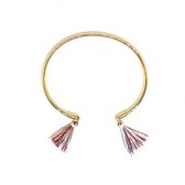 Kleurrijke kwastjes armband - Armbanden - By Cleo
