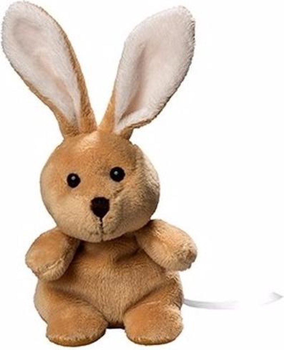 Peluche sonore lapin de Pâques - 15 cm