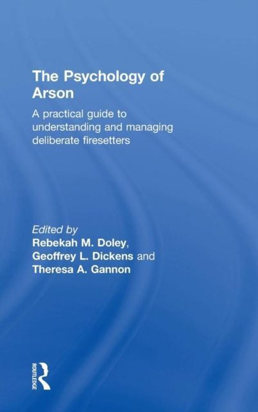 The Psychology of Arson - cover