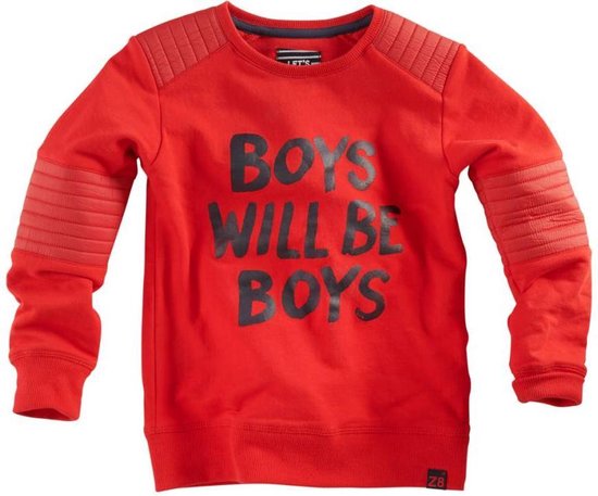 Dokter pint Extreem belangrijk Z8 - Jongens sweater rood Basilis | bol.com