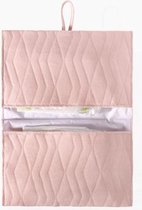 House of Jamie - Luieretui - Nappy pouch - Powder Pink - Geometry Jacquard