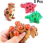 Squishy Stress Ball bal Mesh Dino squishy 3 stuks feestvoordeel