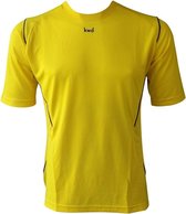 KWD Sportshirt Mundo - Voetbalshirt - Volwassenen - Maat XL - Geel/Zwart