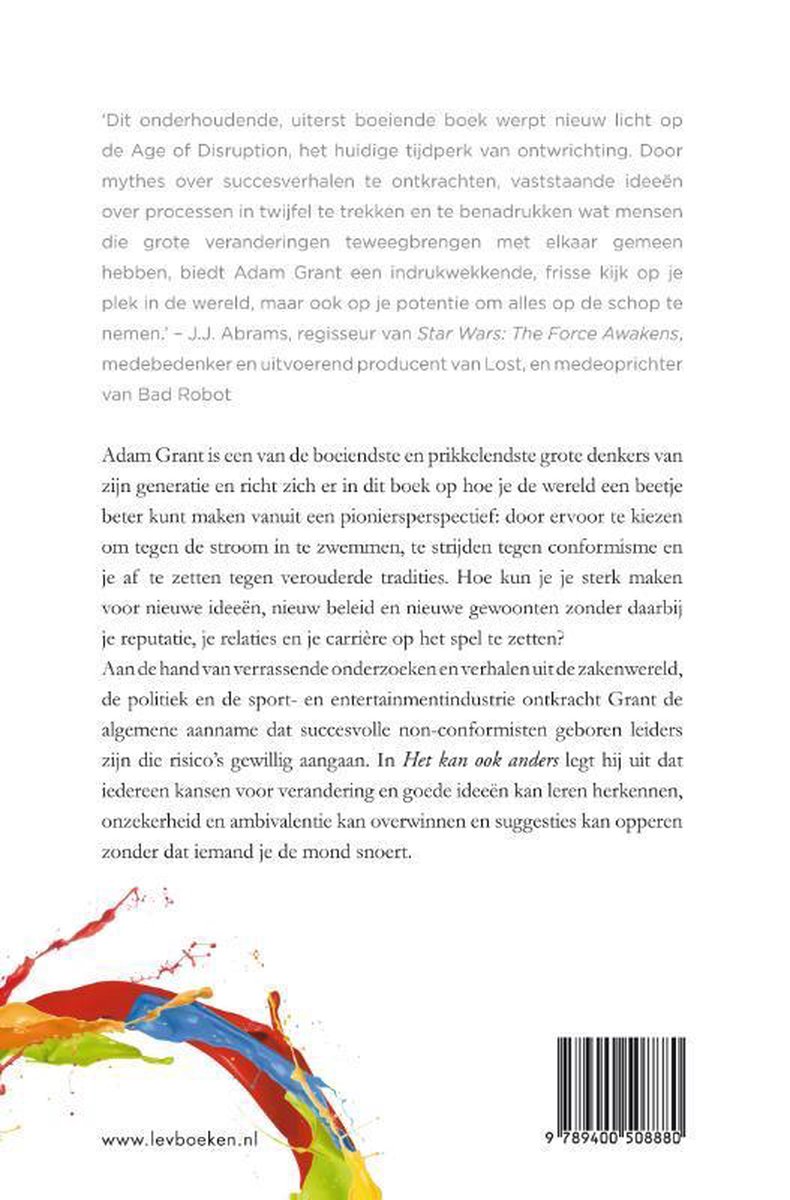 Het kan ook anders - back cover