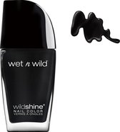 Wet 'n Wild Wild Shine Nail Color - 485D Black Créme - Zwart - Nagellak - 12.3 ml