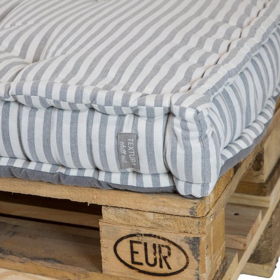 Gutekissen Palletkussens Palletkussens PPF (Rugleuning 120x60 gewatteerd, Blauw-grijs 2