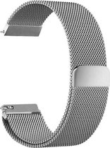 Metalen armband voor Fitbit Blaze frame magneet slot - Zilver (alleen het bandje, geen frame en geen smartwatch inbegrepen) - Kleur - Zilver, Maat - S (23.5cm)