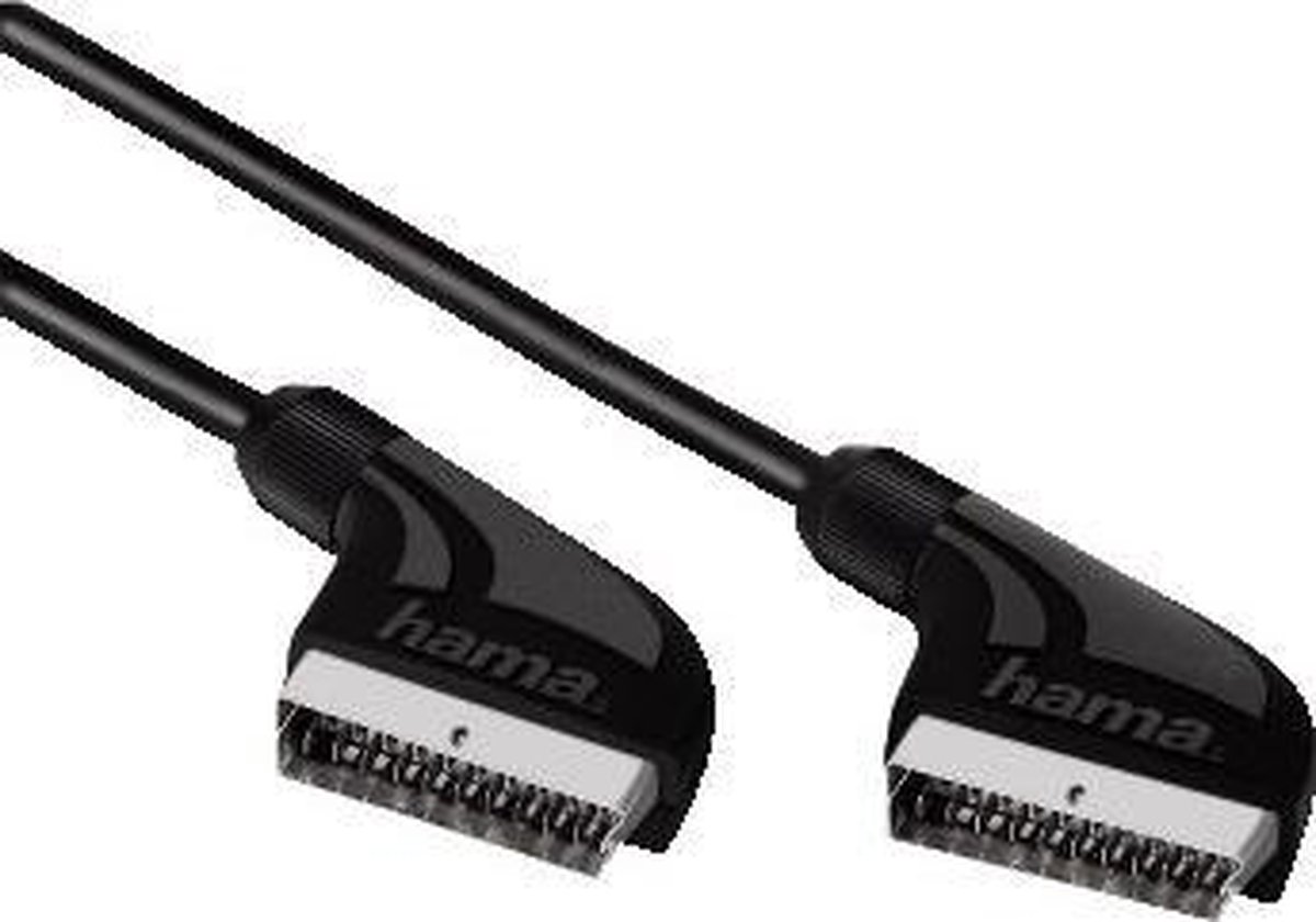 Hama Connecting Cable Scart Plug - Scart Plug, 1 m SCART-kabel SCART (21-pin) Zwart