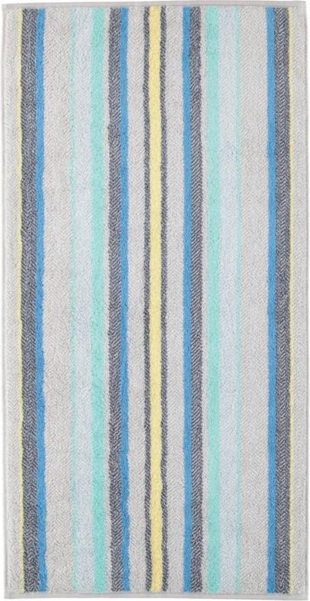 Cawo handdoek contour multi 50x100 blau