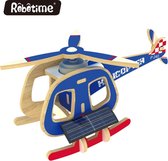 Robotime P240S houten helicopter met zonnecel
