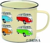 emaille mok retro volkswagen busjes