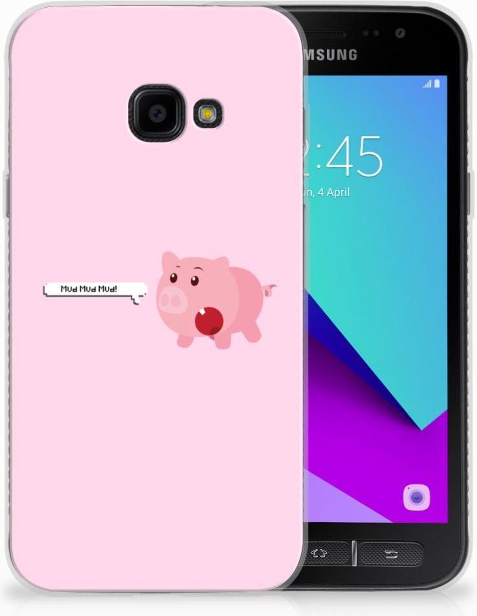 Samsung Galaxy Xcover 4 | Xcover 4s Telefoonhoesje met Naam Pig Mud