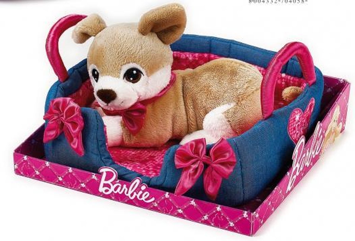 bol.com | Barbie chihuahua knuffel met mandje