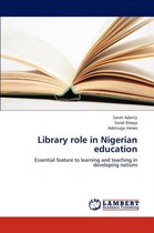 Library role in Nigerian education