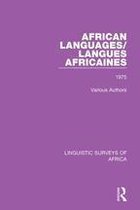 Linguistic Surveys of Africa - African Languages/Langues Africaines