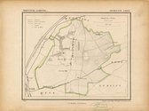 Historische kaart, plattegrond van gemeente Ambij in Limburg uit 1867 door Kuyper van Kaartcadeau.com