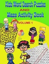 Kids Word Search Puzzles and Maze Activity Book