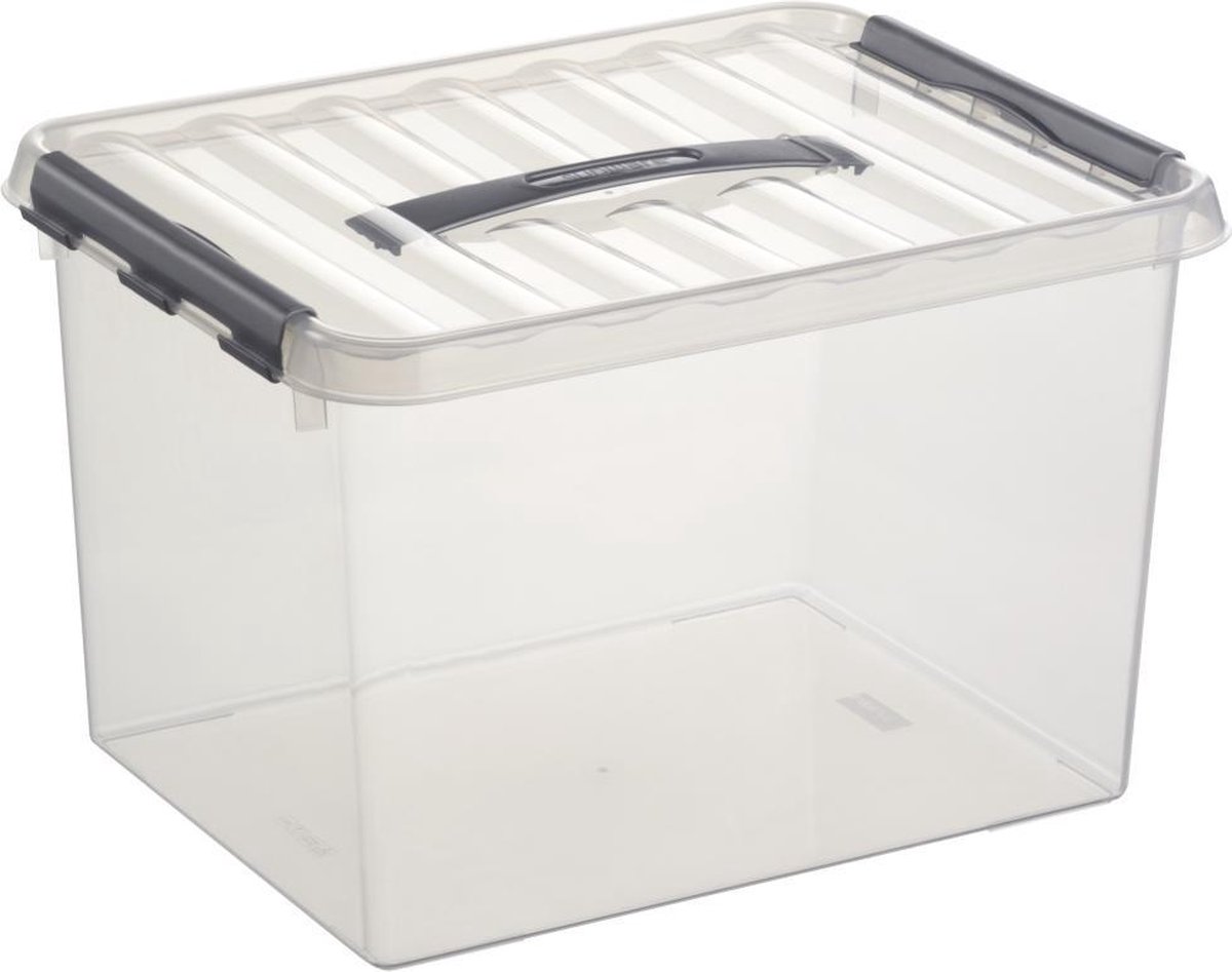 Sunware opbergbox Q-line 22L transparant