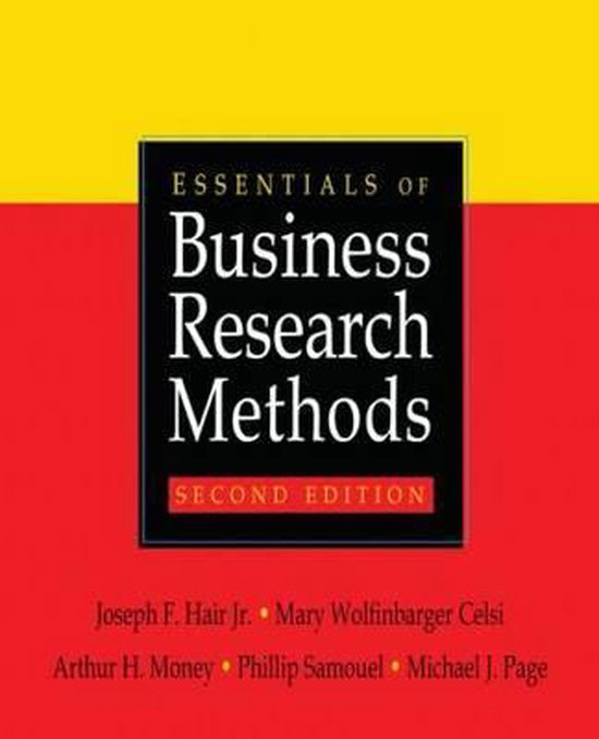 Essentials Of Business Research Methods - cover