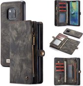 CASEME Huawei Mate 20 Pro Vintage Portemonnee Hoesje - Grijs