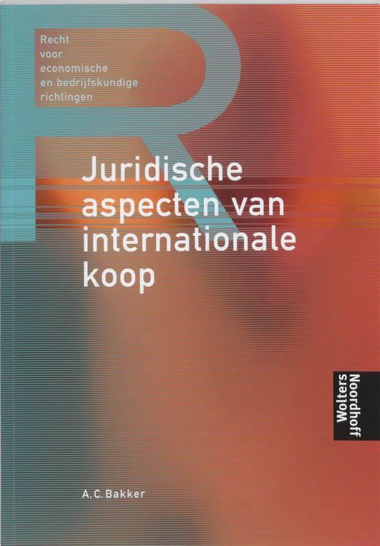 9789001050764 - Juridische aspecten van internationale koop