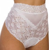 Wit kanten incontinentie slip -Zwart-Maat XL