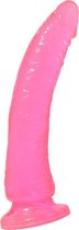 Pipedream - Basix Rubber Works - Slim 7" with Suction Cup - Pink