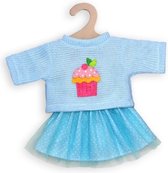 Heless Poppenkleding Trui Met Rok Blauw 35-45 Cm