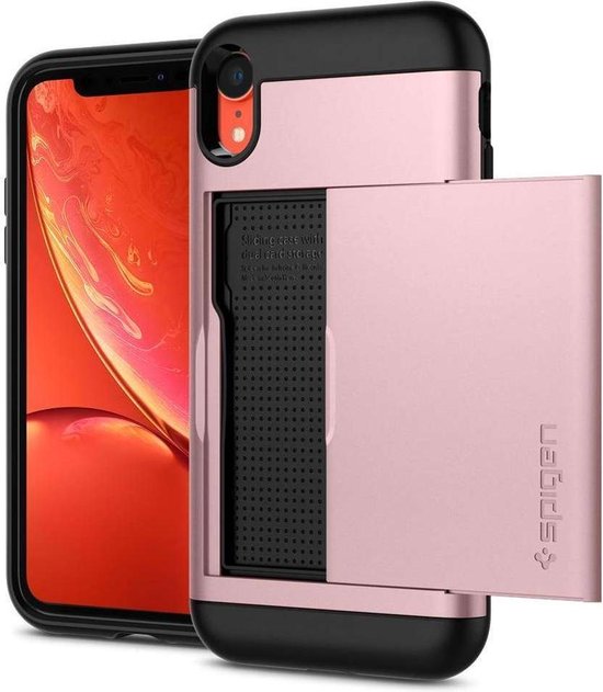 Geliefde Afrikaanse hemel Spigen Slim Armor CS Case Apple iPhone Xr - Rose Gold | bol.com