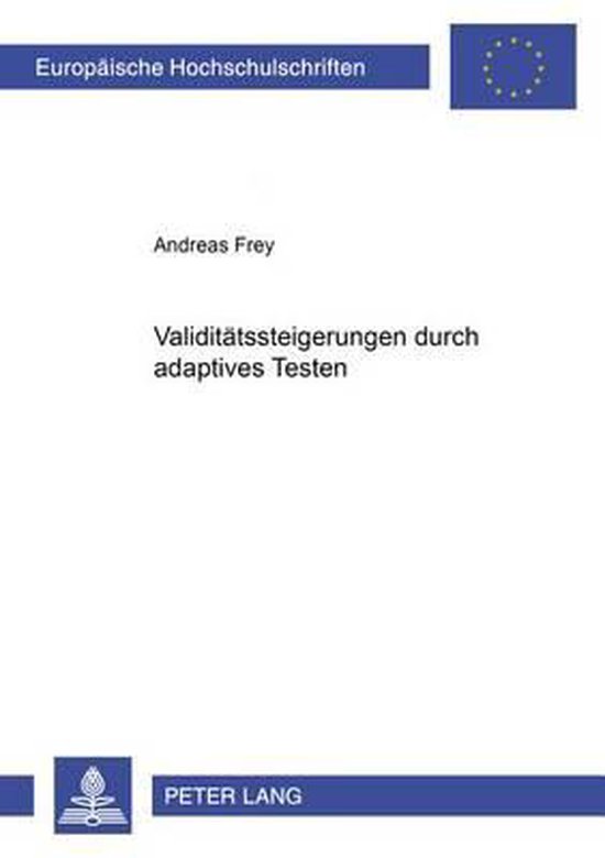 Validitätssteigerungen durch adaptives Testen - cover