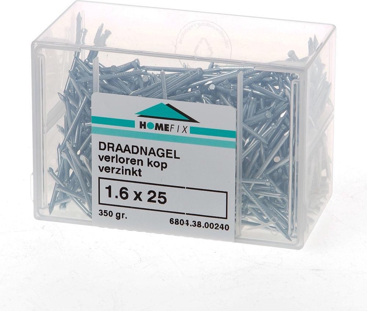 Hoenderdaal Draadnagel verloren kop gegalvaniseerd 1.6 x 25mm 350 gram