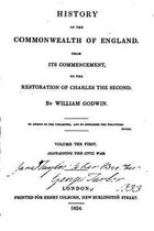 History of the Commonwealth of England, from Its Commencement to the Restoration of Charles The Second