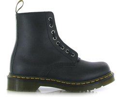 Dr. martens 1460 Pascal Front Zip Dames Veterboots - Mat Zwart - Maat 37