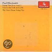 Hindemith: String Trios, Scherzo / Notre Dame String Trio