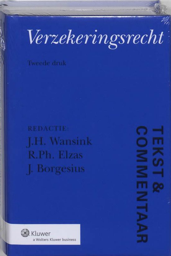 Tekst & Commentaar Verzekeringsrecht - cover
