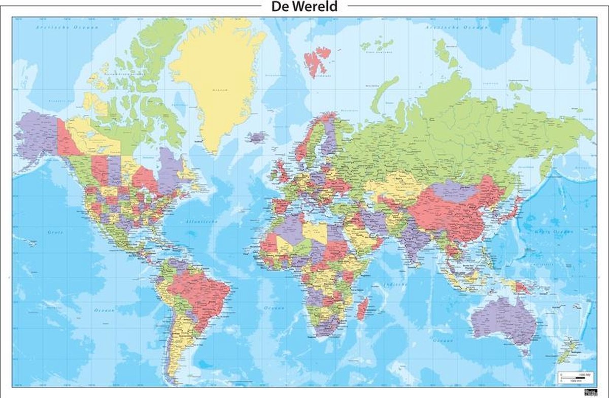Staatkundige wereldkaart | bol.com