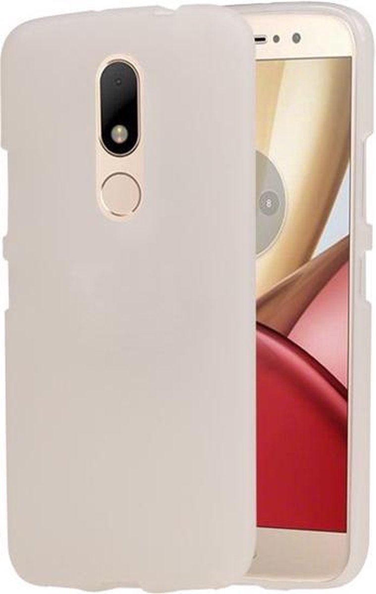 BestCases.nl Motorola Moto M TPU back case hoesje transparant Wit