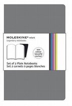 Moleskine Set of 2 Volant Notebooks Plain Grey Large