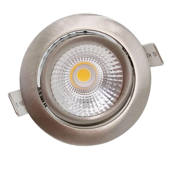 Spot LED STAR intégré 5w, 450 lumens, 4000K, inclinable, IP54, dimmable,  luminaire en... | bol