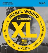 D'Addario EXL125 - Snarenset voor elektrische gitaar .009 -.046