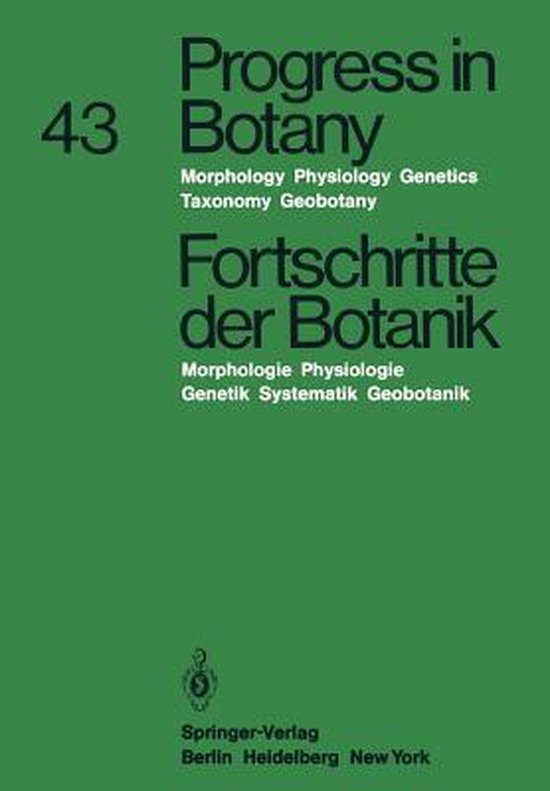 Progress in Botany / Fortschritte der Botanik