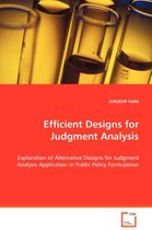 Efficient Designs for Judgment Analysis