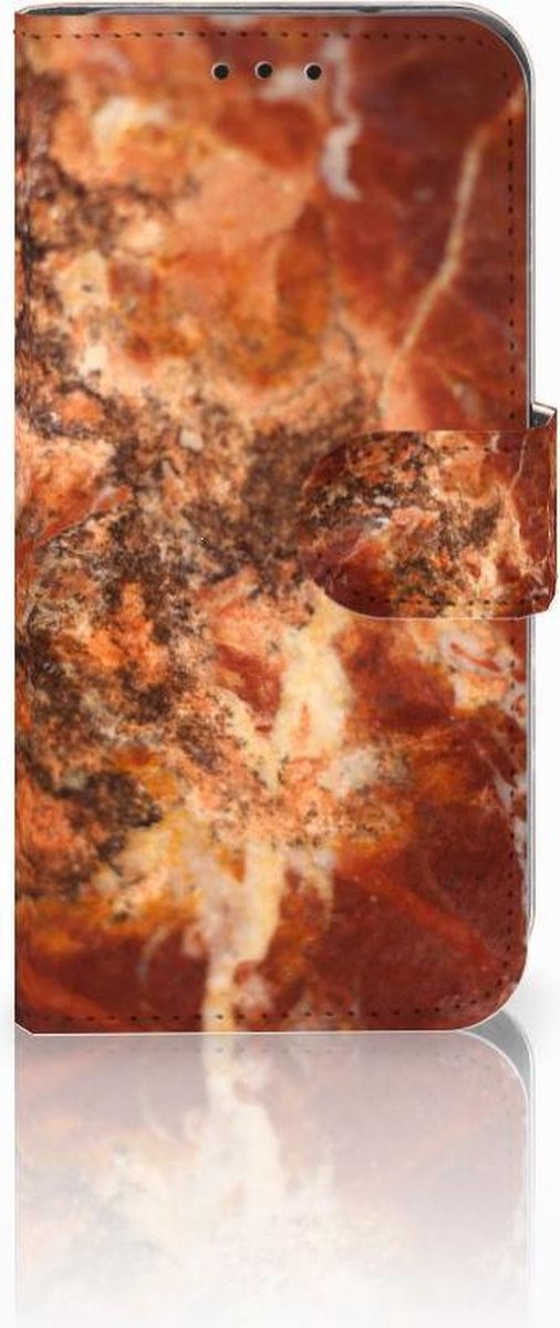 Samsung Galaxy S10e Bookcase Marmer Bruin