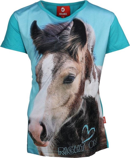 Red Horse Shirt Horsy Kids Mid Blue 176 bol